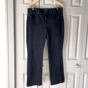 Talbots Black Barely Boot Cut Jeans 14P Curvy